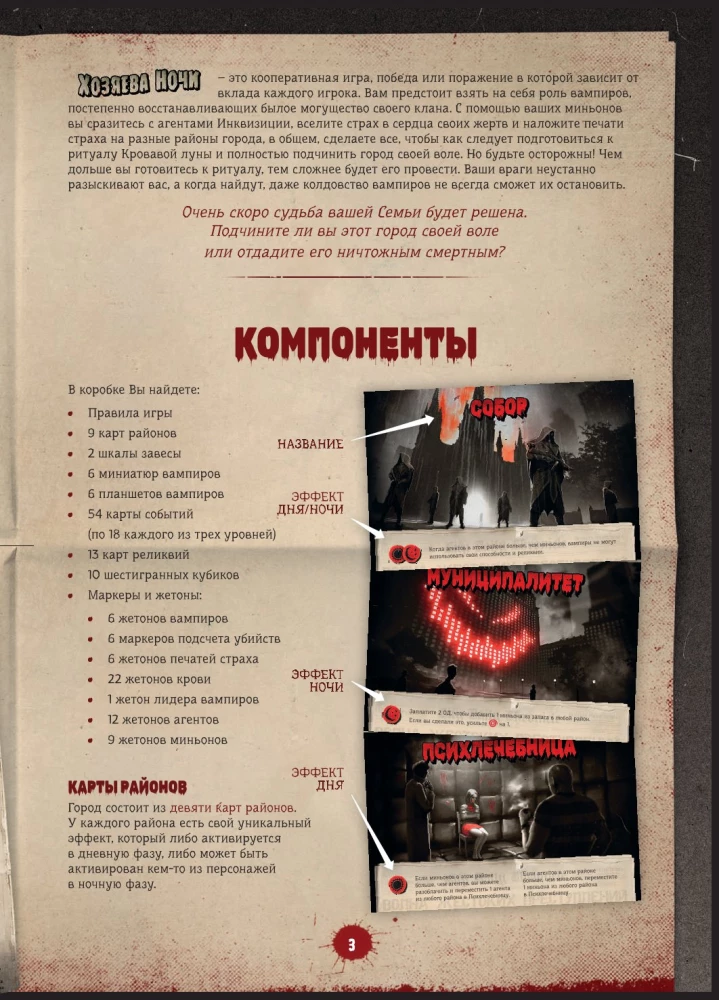 Настольная игра - Хозяева ночи